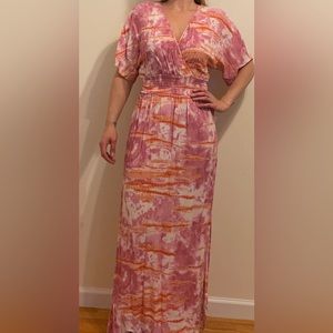 Knox Rose XS Short Sleeve Maxi Dress